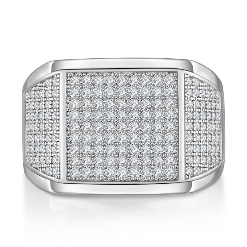 Hiphop Man Moissanite Diamond Ring factory