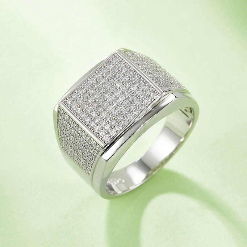 Hiphop Man Moissanite Diamond Ring high quality